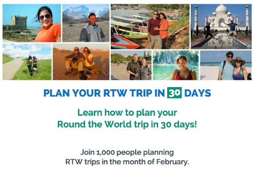 Plan your rtw trip in 30 Days
