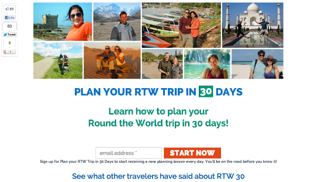 Plan Your RTW Trip in 30 Days